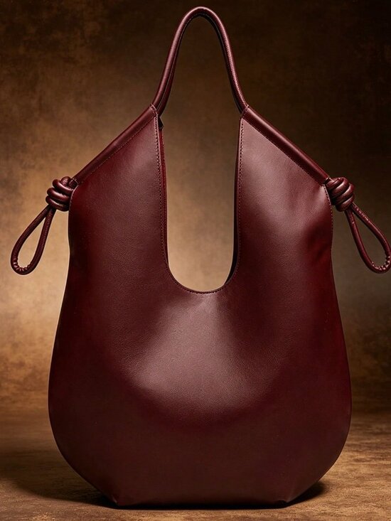 Handbags - Burgundy Vintage Women's Shoulder Bag